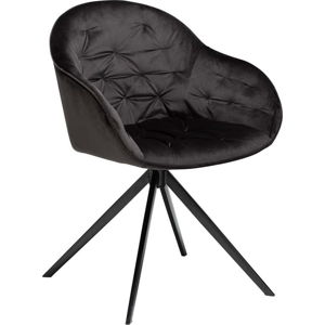 Černá sametová židle DAN-FORM Denmark Cray