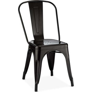 Černé kovové jídelní židle v sadě 2 ks Korona – Furnhouse