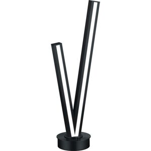 Černá LED stolní lampa s hlasovým ovládáním/s ovládáním pomocí mobilní aplikace s kovovým stínidlem (výška 67,5 cm) Cicanto – CINQUE