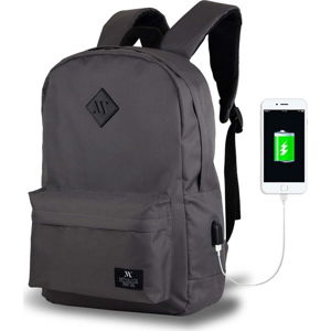 Šedý batoh s USB portem My Valice SPECTA Smart Bag