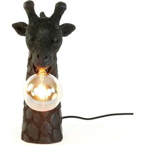Matně černá stolní lampa (výška 36 cm) Giraffe – Light & Living