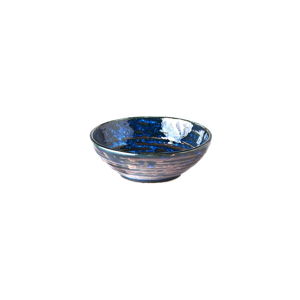 Modrá keramická malá miska MIJ Copper Swirl, ø 13 cm