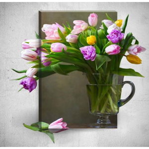 Nástěnný 3D obraz Mosticx Flowers In Vase, 40 x 60 cm
