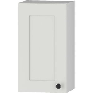Bílá nízká závěsná koupelnová skříňka 30x58 cm Senja – STOLKAR