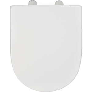 Bílé záchodové prkénko s automatickým zavíráním 35,5 x 44 cm O.novo - Wenko