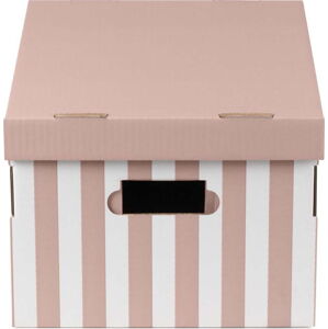 Růžový úložný box Compactor, 40 x 21 cm