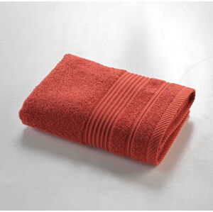 Froté bavlněný ručník v cihlové barvě 50x90 cm Tendresse – douceur d'intérieur