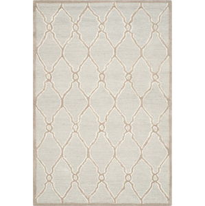Krémově bílý vlněný koberec Safavieh Augusta, 182 x 121 cm