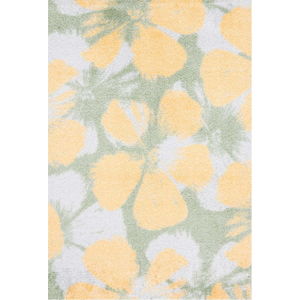 Zeleno-žlutý koberec White Label Grun, 50 x 70 cm