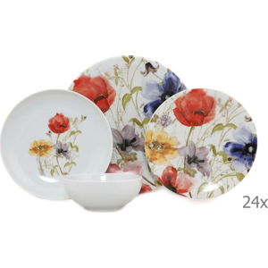 24dílný set porcelánového nádobí Kütahya Porselen Herbejo
