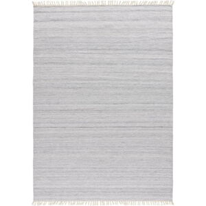 Světle šedý venkovní koberec z recyklovaného plastu Universal Liso, 60 x 120 cm