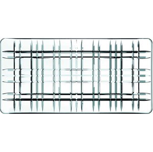 Obdélníkový servírovací tác z křišťálového skla Nachtmann Square Plate, délka 28 cm