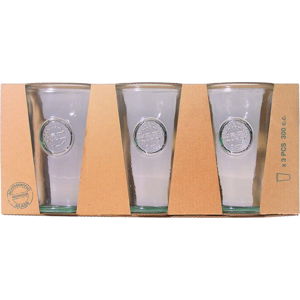 Sada 3 sklenic z recyklovaného skla Ego Dekor Authentic, 300 ml