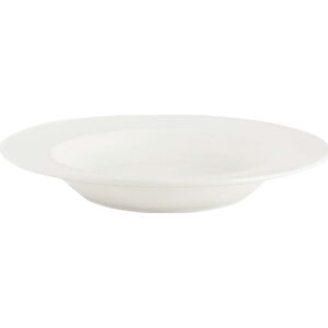 Bílý porcelánový hluboký talíř Mikasa Ridget, ø 22,5 cm