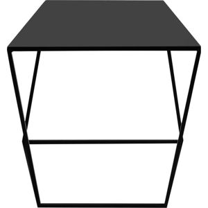 Černý odkládací stolek Custom Form Zak, 35 x 50 cm