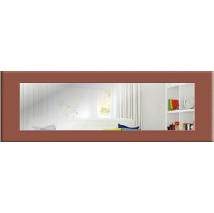 Nástěnné zrcadlo s hnědým rámem Oyo Concept Eve, 120 x 40 cm
