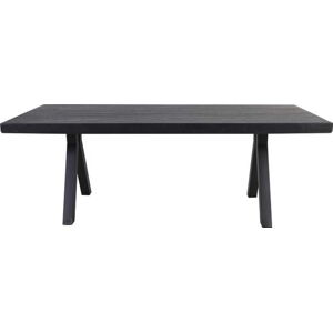Černý jídelní stůl 100x220 cm Muden – Light & Living