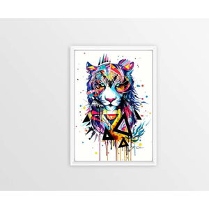 Plakát Piacenza Art Rainbow Tiger, 33,5 x 23,5 cm