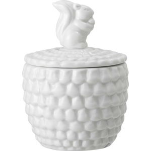 Bílá porcelánová dóza Bloomingville Squirell, ⌀ 8,5 cm