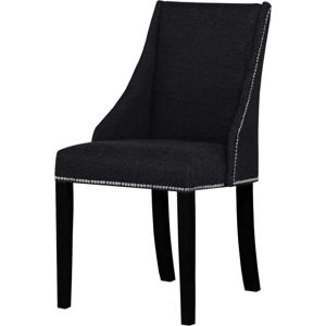 Černá židle s černými nohami z bukového dřeva Ted Lapidus Maison Patchouli