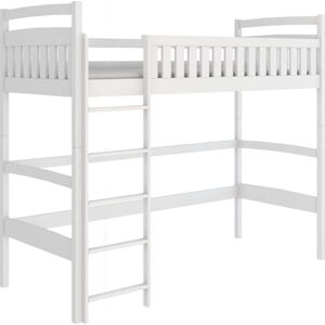 Bílá vyvýšená dětská postel 90x200 cm Mia - Lano Meble