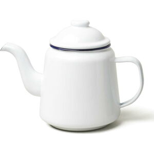 Bílá smaltovaná čajová konvička Falcon Enamelware, 1 l