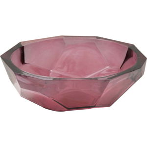 Růžová miska z recyklovaného skla Mauro Ferretti Stone, ø 25 cm