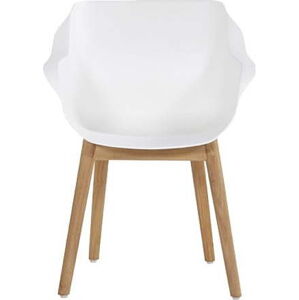 Bílé plastové zahradní židle v sadě 2 ks Sophie Teak – Hartman