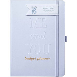 Zápisník ve stříbrné barvě na svatební rozpočet Busy B