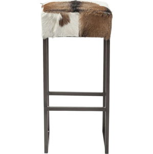 Barová židle s potahem z pravé kozí kůže Kare Design Country