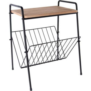 Příruční stolek na časopisy z kovu a dřeva Leitmotiv