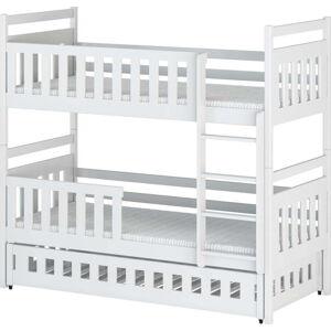 Bílá patrová dětská postel 80x180 cm Oliwia - Lano Meble