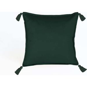 Zelený dekorativní povlak na polštář Velvet Atelier Pompos, 45 x 45 cm