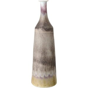Šedá kameninová váza Bloomingville Rille, výška 40 cm
