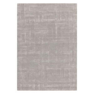 Světle šedý vlněný koberec 200x290 cm Maze – Asiatic Carpets