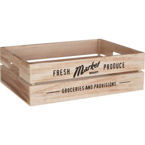 Dřevěný úložný box na zeleninu Premier Housewares Farmers Market, 28 x 38 cm