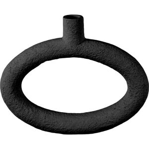 Černá váza PT LIVING Oval, výška 20,5 cm