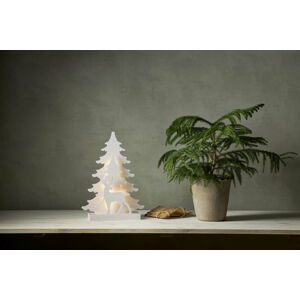 Bílá vánoční světelná LED dekorace Star Trading Grandy, výška 41 cm