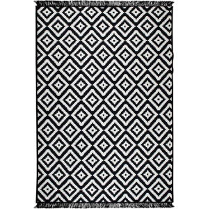 Černo-bílý oboustranný koberec Helen, 160 x 250 cm