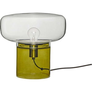 Zelená skleněná stolní lampa Crave - Hübsch
