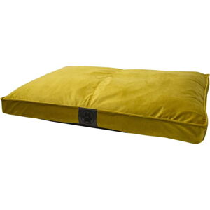 Žlutý semišový pelíšek 110x70 cm Dog Box - Ego Dekor