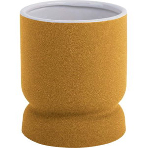 Žlutá keramická váza PT LIVING Cast, výška 17 cm