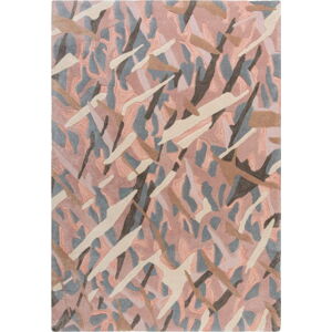 Šedo-růžový koberec Flair Rugs Bark, 120 x 170 cm