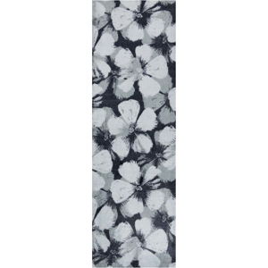 Šedý běhoun White Label Grau, 50 x 150 cm