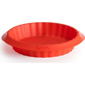 Červená silikonová forma na koláč Lékué, ⌀ 12 cm