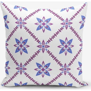 Povlak na polštář s příměsí bavlny Minimalist Cushion Covers Colorful Flower, 45 x 45 cm