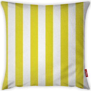 Žluto-bílý povlak na polštář s podílem bavlny Vitaus, 42 x 42 cm