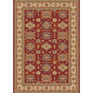 Hnědo-červený koberec Universal Terra Ornaments, 57 x 110 cm