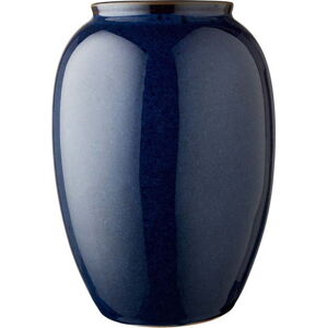 Modrá kameninová váza Bitz, výška 25 cm