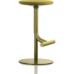 Olivově zelená barová židle Magis Tibu, výška 60/77 cm